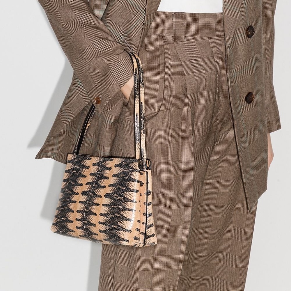 WANDLER MINI CARLY WATERSNAKE SHOULDER BAG